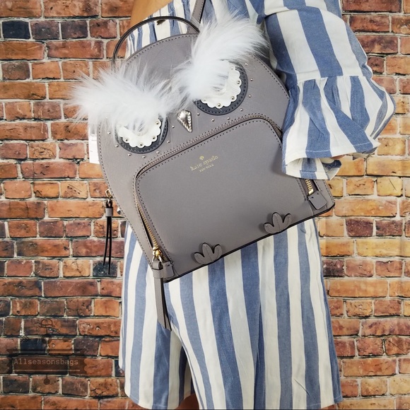 🔽 Kate Spade Star bright OWL backpack Toni Bag - Picture 2 of 8